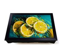 Lap Tray with Bean Bag Cushion, Sliced Lemon Abstract Art