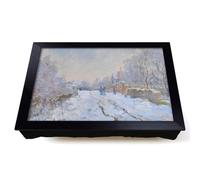 Lap Tray with Bean Bag Cushion, Snow At Argenteuil by Claude Monet
