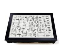 Lap Tray with Bean Bag Cushion, Study Of Insects Xl by Oliver Goldsmith
