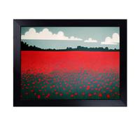Lap Tray with Bean Bag Cushion, Sublime Poppy Field Flowers