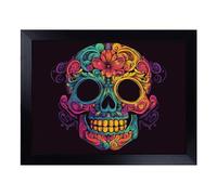 Lap Tray with Bean Bag Cushion, Sugar Skull Illustrated