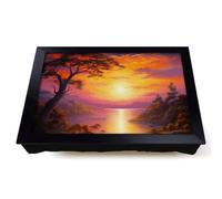 Lap Tray with Bean Bag Cushion, Sunrise Realism Art