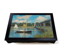 Lap Tray with Bean Bag Cushion, The Bridge At Argenteuil by Claude Monet