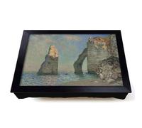 Lap Tray with Bean Bag Cushion, The Cliffs At Etretat by Claude Monet