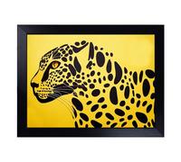 Lap Tray with Bean Bag Cushion, The Compelling Leopard Abstract
