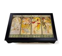 Lap Tray with Bean Bag Cushion, The Four Seasons by Alphonse Mucha