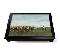 Lap Tray with Bean Bag Cushion, The Horse Races by Edgar Degas