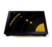 Lap Tray with Bean Bag Cushion, The Solar System In Gold