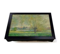 Lap Tray with Bean Bag Cushion, The Willows by Claude Monet