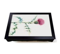 Lap Tray with Bean Bag Cushion, Thistle by Mary Vaux Walcott
