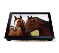 Lap Tray with Bean Bag Cushion, Three Horses