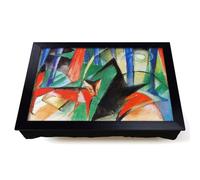 Lap Tray with Bean Bag Cushion, Two Blue Horses by Franz Marc