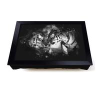 Lap Tray with Bean Bag Cushion, Two Snuggling Tigers