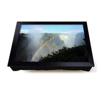 Lap Tray with Bean Bag Cushion, Victoria Falls Zimbabwe Rainbow Mountain