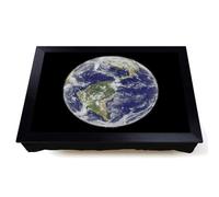 Lap Tray with Bean Bag Cushion, View Of The Americas Of Planet Earth by
