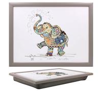 Lap Tray With Bean Bag Eddie Elephant Bug Art Cushioned Laptop Breakfast Tray