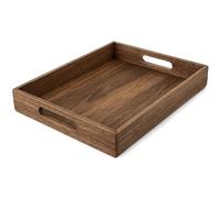 Lap Tray with Carry Handles Serving Laptray Wood Elegant Rustic Brown Living Room Garden Home, Gift for Men Women Bed Breakfast | Ideal for Work Study Drawing Snacks Lunch Dinner Tea & Coffee Serving