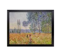 Lap Tray with Cushion | Claude Monet Walking in the Fields | Padded Bean Bag Cushion | For Eating, Working, Crafting, Laptop | Portable Table Desk