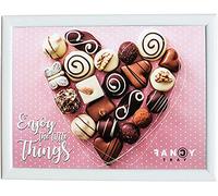 Lap Tray with Cushion Food Serving Tray Laptop Lap Tray 43 x 33 x 1.5 cm size- Wooden Tray Soft Padded Bean Bag Tray- Work Desk (Enjoy little things)
