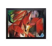 Lap Tray with Cushion | Franz Marc The Foxes 2 | Padded Bean Bag Cushion | For Eating, Working, Crafting, Laptop | Portable Table Desk