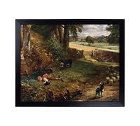 Lap Tray with Cushion | The Cornfield By John Constable | Padded Bean Bag Cushion | For Eating, Working, Crafting, Laptop | Portable Table Desk