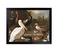 Lap Tray with Cushion | The Floating Feather By Melchior D'Hondecoeter | Padded Bean Bag Cushion | For Eating, Working, Crafting, Laptop | Portable Table Desk