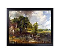 Lap Tray with Cushion | The Hay Wain By John Constable | Padded Bean Bag Cushion | For Eating, Working, Crafting, Laptop | Portable Table Desk