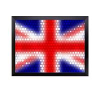 Lap Tray with Cushion | Union Jack British Flag (6) | Padded Bean Bag Cushion | For Eating, Working, Crafting, Laptop | Portable Table Desk