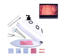 Laparoscopic Surgery Simulation Trainer Hemispherical Box with Endoscopic Instruments and Suture Module for Surgical Training and Practice