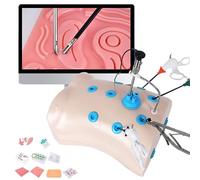 Laparoscopic Surgery Simulator Kit with 10 Training Modules and 4 Surgical Tools, HD Images for Medical Student Training