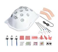 Laparoscopic Surgery Simulator - Portable Training Box & Basic Laparoscopic Skills Trainer with Interchangeable Training Modules, Surgical Practice Model for Medical Students & Clinical Skills