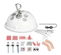 Laparoscopic Surgery Simulator - Portable Training Box with Interchangeable Modules for Medical Students & Surgical Residents, Includes Basic Skills Practice Tools