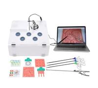 Laparoscopic Surgery Simulator Training Kit with Modules, Endoscope & Instruments - Anatomy Study Tools, Human Body Model for Anatomy and Physiology(0-degree endoscope)
