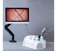 Laparoscopic Surgery Training Simulator - Professional Box with 4 Instruments for Surgical Skill Development