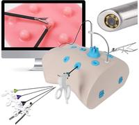 Laparoscopic Trainer Box Simulator, Laparoscopic Simulator, Laparoscopic Endo Trainer Kit with 10 Training Modules And 4 Surgical Instruments