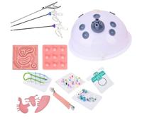 Laparoscopic Trainer Simulator Box, Laparoscopic Training Simulator Box, Laparoscopic Trainer Set with Surgical Instruments & 10 Training Modules for Doctor,0°Endoscope-10Modules+3Instruments