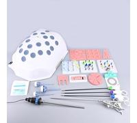 Laparoscopic Trainer Simulator Box - Surgical Training Simulator with 30° Endoscope Camera and 4 Instruments for Skill Development