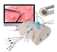 Laparoscopic Training Box with 10 Modules & 4 Instruments - Portable Surgical Skills Practice Simulations for Enhanced Learning