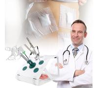 Laparoscopic Training Simulator with HD Camera, 4 Surgical Instruments, 6 Modules, Adjustable Light for Realistic Clinical Practice