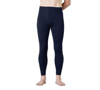 LAPASA Men's Lightweight Merino Wool Base Layer Bottom, Warm Underwear Long Johns Pants M30, Navy Blue - Lightweight, XXL