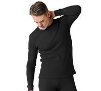 LAPASA Men's Waffle Thermal Top Cotton Long Sleeve Skin-Friendly Base Layer T-Shirt Midweight M58