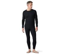 LAPASA Men's Waffle Thermal Underwear Set Cotton Long Johns Long Sleeve Skin-Friendly Base Layer Top & Bottom Midweight M60 Black M