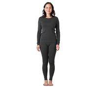 LAPASA Women's 100% Merino Wool Base Layer Set Thermal Underwear Long Sleeve Top, Elastic Long Johns Bottom, Dark Heather Grey (L91), XXL
