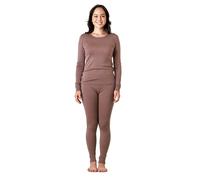 LAPASA Women's 100% Merino Wool Base Layer Set Thermal Underwear Long Sleeve Top, Elastic Long Johns Bottom, Light Brown (L91), XL