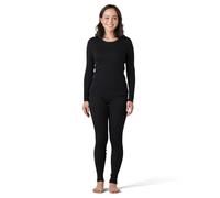 LAPASA Women's 100% Merino Wool Base Layer Set Thermal Underwear Long Sleeve Top Elastic Long Johns Bottom All Year L58/L91, Black, XL