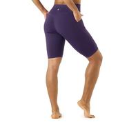 LAPASA Women's 9" High Waist Tummy Control Yoga Shorts with Pockets Active Workout Bike Shorts L52B1 (9" Purple, L)