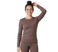 LAPASA Women's Merino Wool Base Layer Top, Warm Long Sleeve Crew Neck T-Shirt for Ladies Thermoflux L48, Light Brown, S