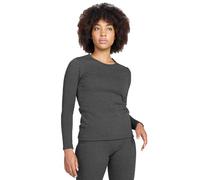 LAPASA Women's Thermal Underwear Top, Extreme Warm Fleece Lined Long Sleeve Crew Neck Heavyweight Shirt L42 Dark Heather Grey XS