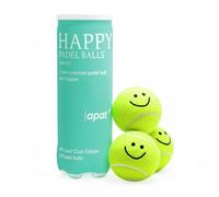 LAPAT Padel Balls - Single can w 3 Balls - Pro Quality - Paddle Tennis (Standard. Happy)