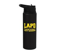 LAPD - Lasting Alcohol Party Defenders, Los Angeles Funny Stainless Steel Insulated Water Bottle